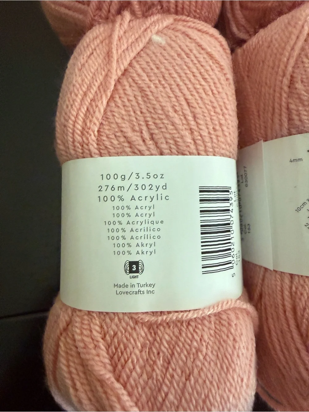 Paintbox Blush Pink Yarn - 5 Skeins